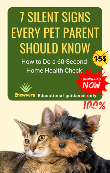 7 Silent Signs Every Pet Parent Should Know -Free e-Book