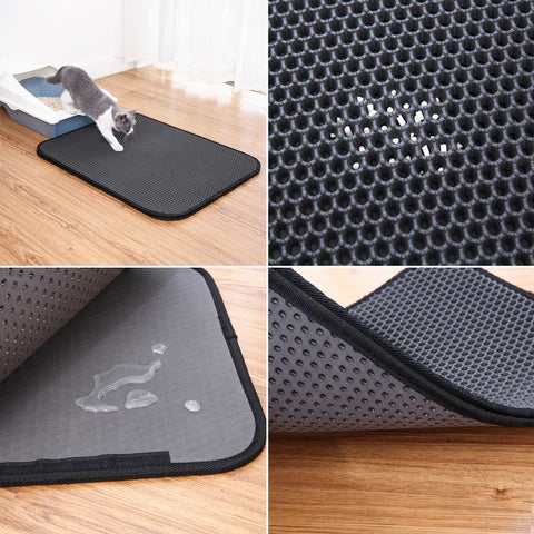 Waterproof Cat Litter Mat | Trap Litter Easily & Protect Your Floors.